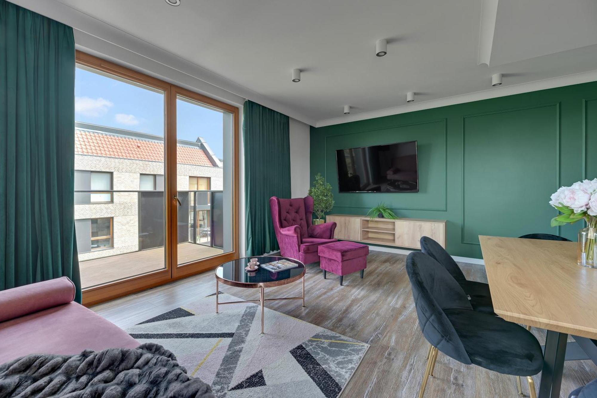 Front Park Apartments With Parking By Lion Apartments 그단스크 외부 사진